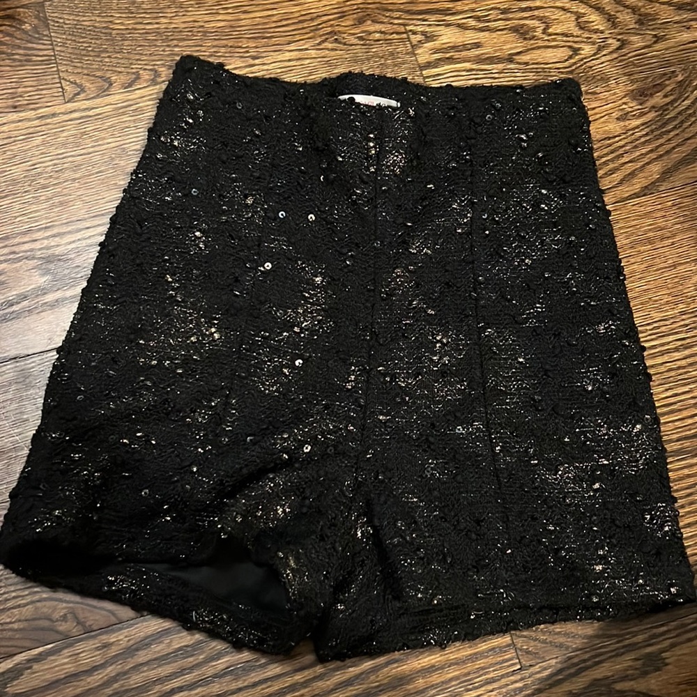 Gold and Black Shorts